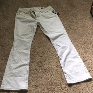 White Miss Me flare jeans